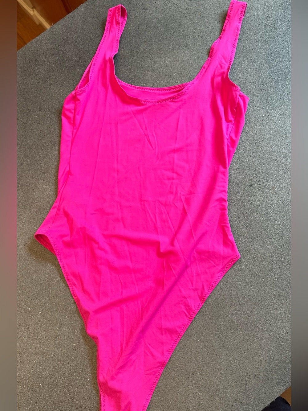 ZARA Hot Pink One-Piece Bodysuit.